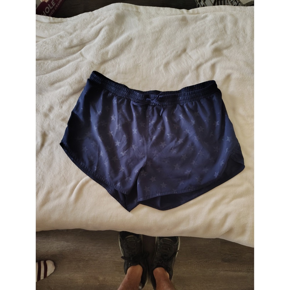 Old Navy Active Go-Dry Womens Navy Blue Star Print Running Shorts Large